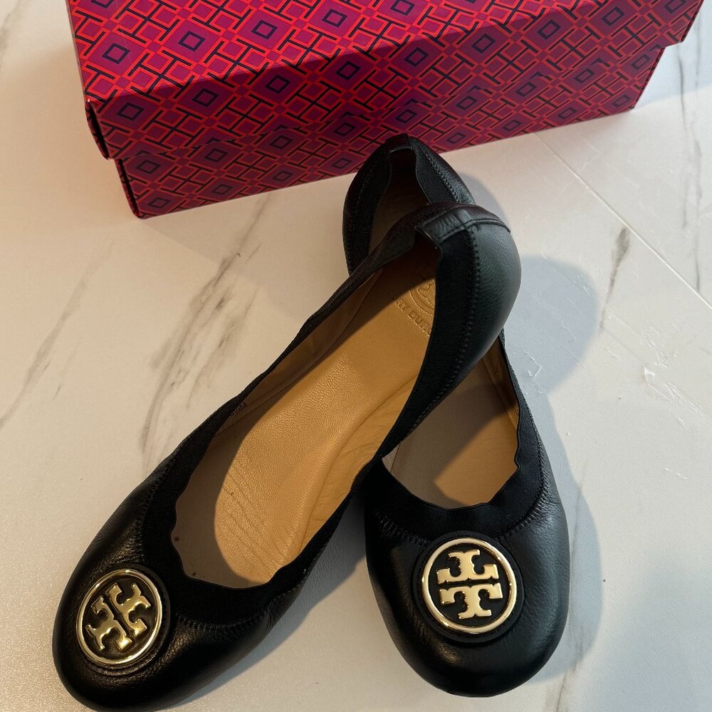Tory Burch Caroline Flats - Black